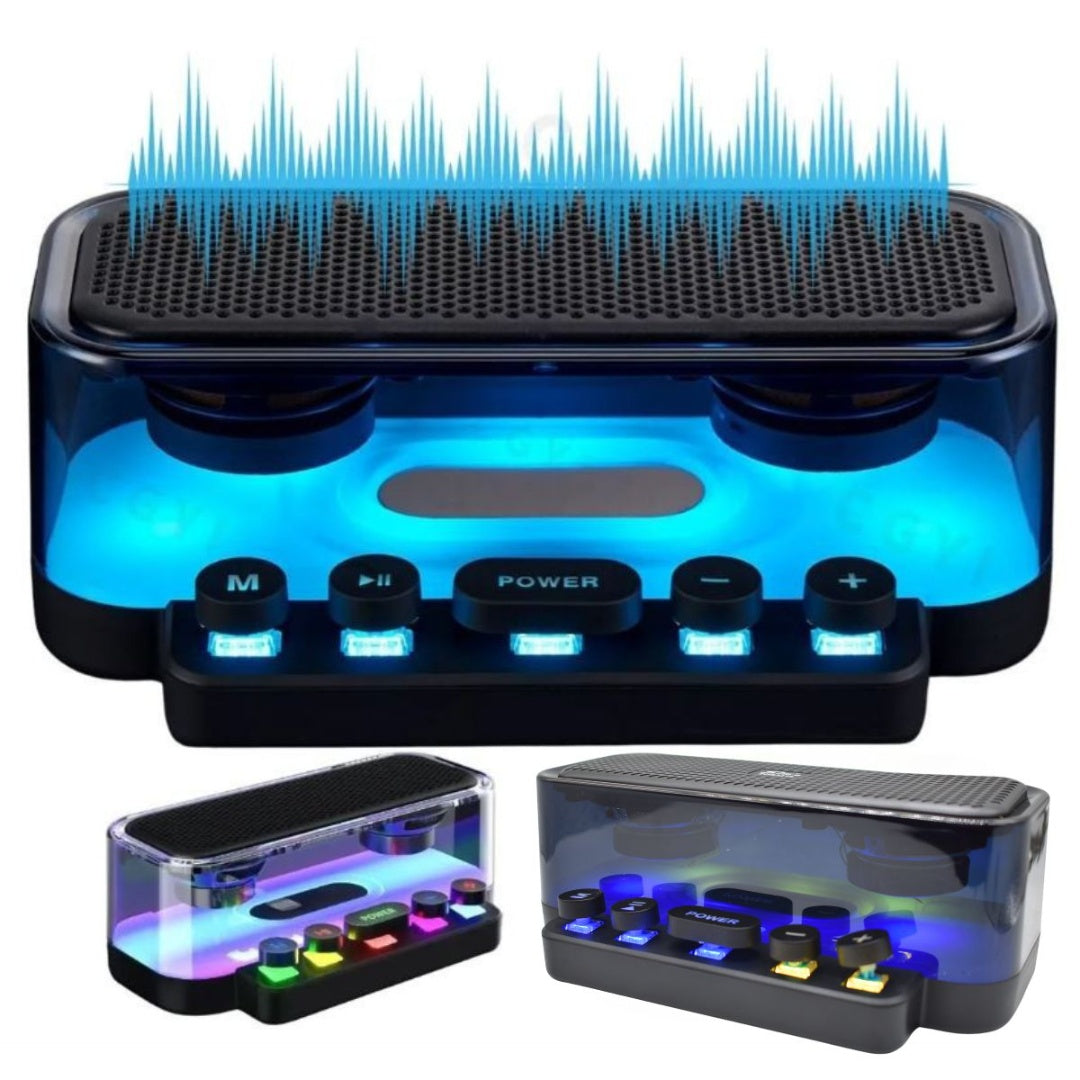 Parlante Bluetooth con luces LED 3000mAh.